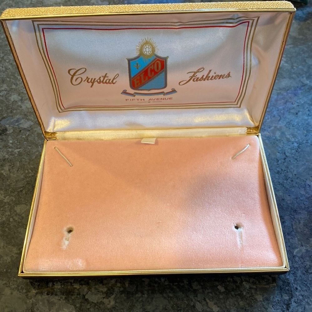 Vintage Elco Fifth Avenue Jewelry Box